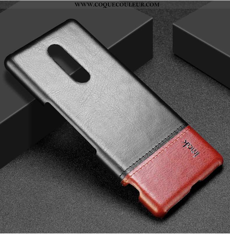 Étui Sony Xperia 1 Protection Difficile Téléphone Portable, Coque Sony Xperia 1 Cuir Incassable Noir