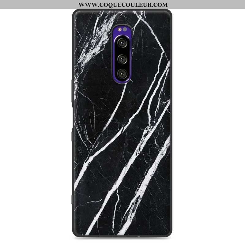 Étui Sony Xperia 1 Silicone Simple Grand, Coque Sony Xperia 1 Protection Blanche