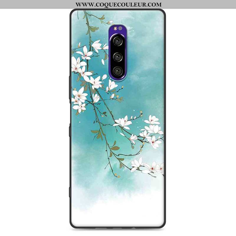 Étui Sony Xperia 1 Silicone Coque Rose, Sony Xperia 1 Protection Fluide Doux Rose