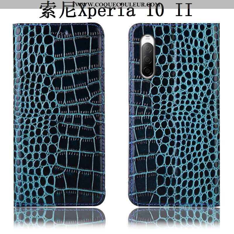 Étui Sony Xperia 10 Ii Protection Téléphone Portable Coque, Coque Sony Xperia 10 Ii Cuir Véritable I