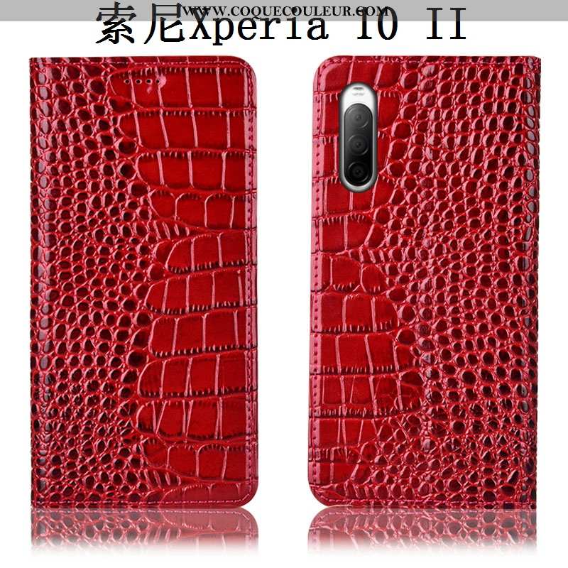 Étui Sony Xperia 10 Ii Protection Téléphone Portable Coque, Coque Sony Xperia 10 Ii Cuir Véritable I