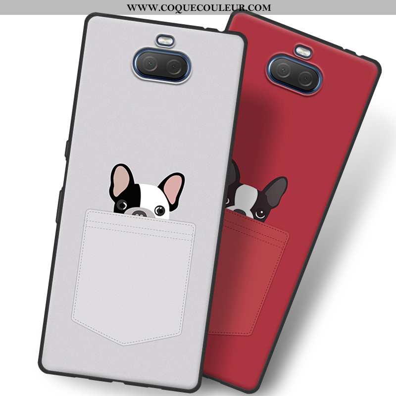 Coque Sony Xperia 10 Plus Dessin Animé Personnalité Gris, Housse Sony Xperia 10 Plus Charmant Incass