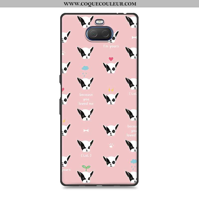 Coque Sony Xperia 10 Plus Dessin Animé Personnalité Gris, Housse Sony Xperia 10 Plus Charmant Incass