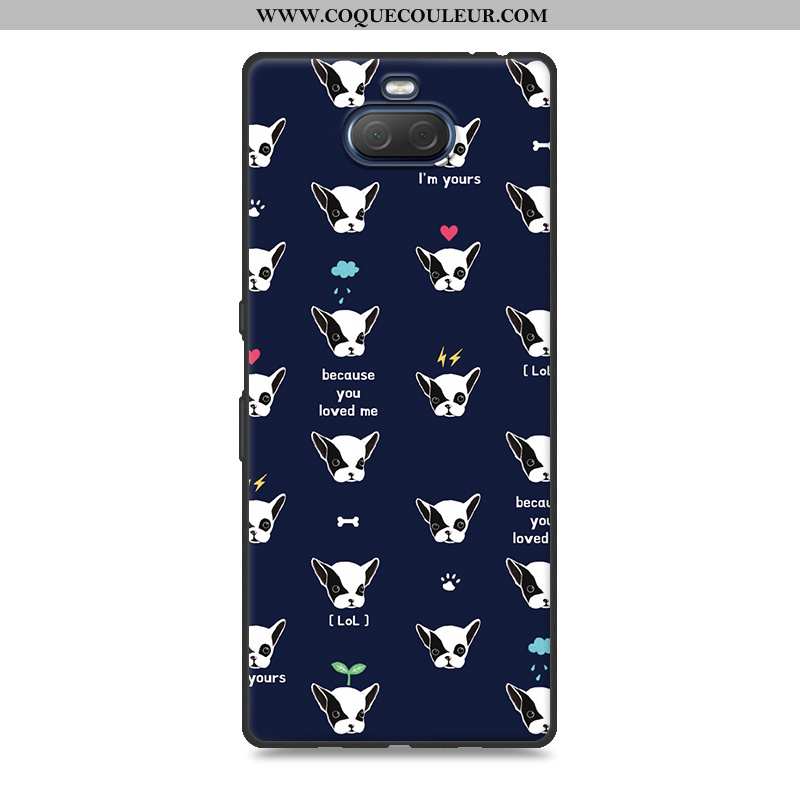 Coque Sony Xperia 10 Plus Dessin Animé Personnalité Gris, Housse Sony Xperia 10 Plus Charmant Incass