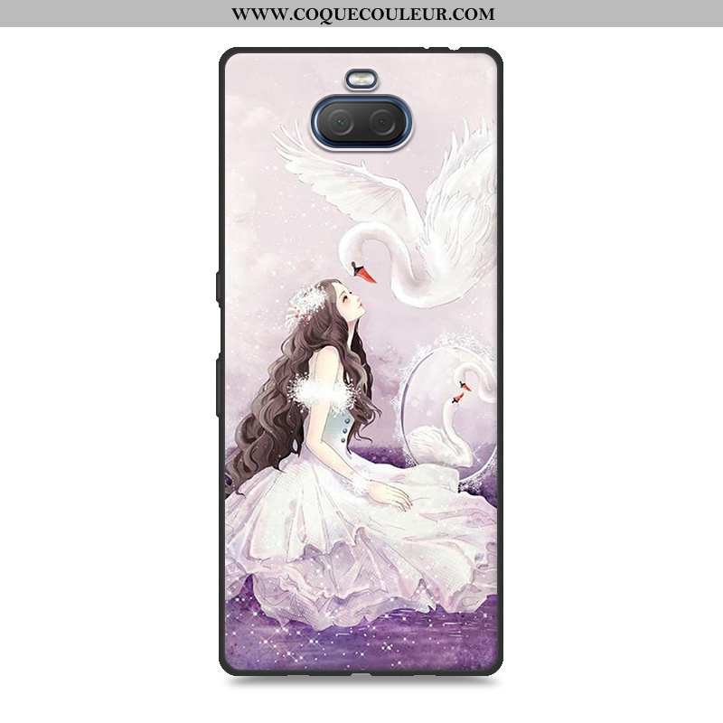 Coque Sony Xperia 10 Plus Dessin Animé Personnalité Gris, Housse Sony Xperia 10 Plus Charmant Incass