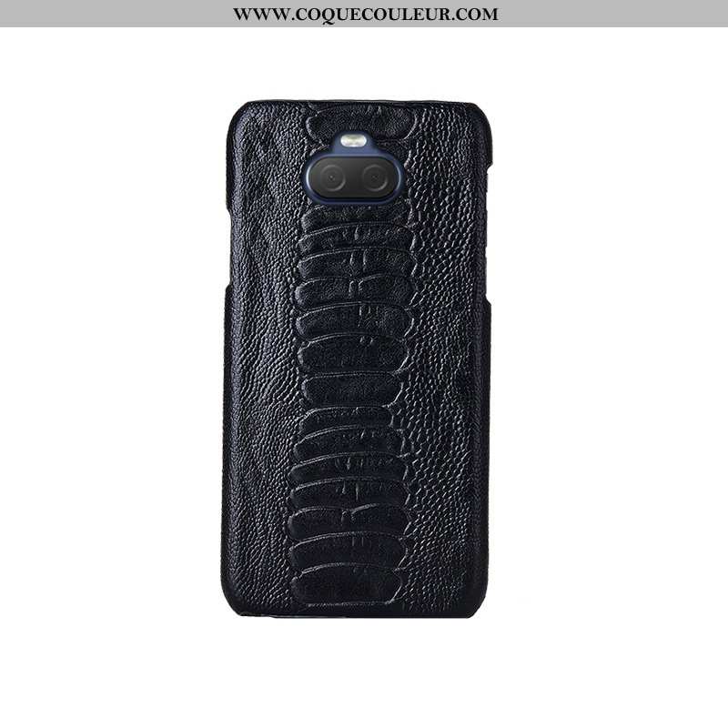 Étui Sony Xperia 10 Plus Mode Oiseau Cuir Véritable, Coque Sony Xperia 10 Plus Protection Téléphone 