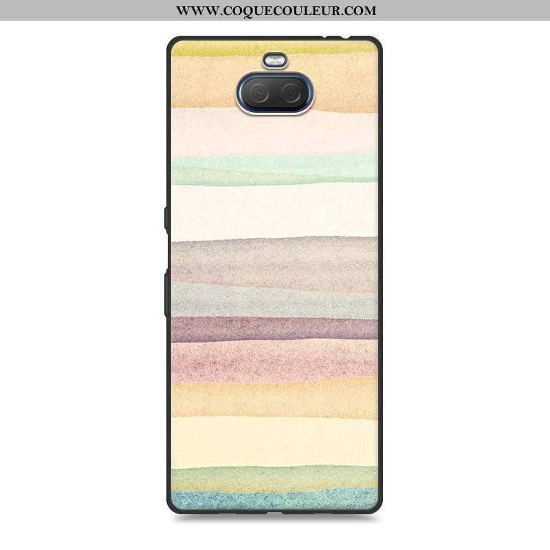 Housse Sony Xperia 10 Plus Protection Gris Tout Compris, Étui Sony Xperia 10 Plus Fluide Doux Peintu