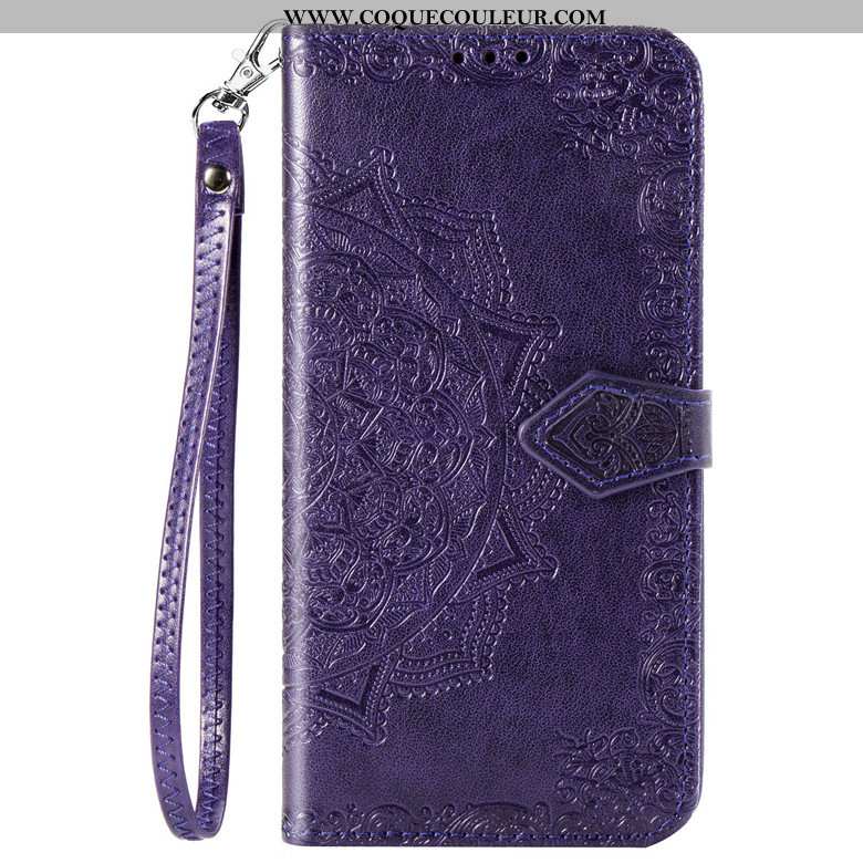Étui Sony Xperia 10 Cuir Téléphone Portable Incassable, Coque Sony Xperia 10 Protection Violet