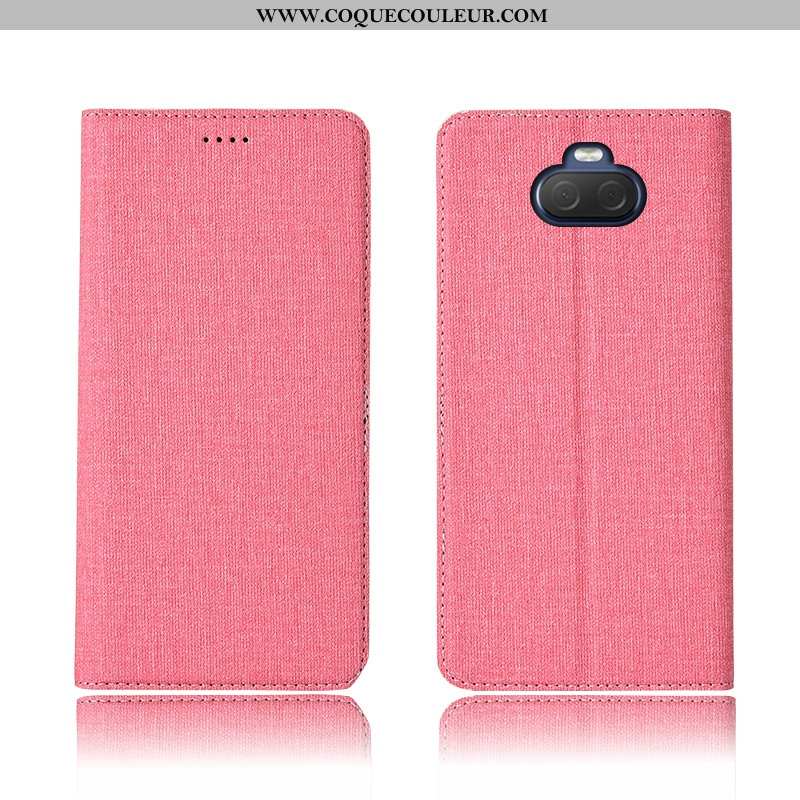 Housse Sony Xperia 10 Cuir Silicone Protection, Étui Sony Xperia 10 Fluide Doux Incassable Bleu