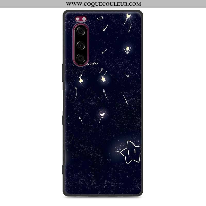 Coque Sony Xperia 5 Protection Téléphone Portable Fluide Doux, Housse Sony Xperia 5 Délavé En Daim N