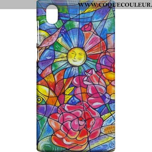 Coque Sony Xperia L1 Protection Difficile Coque, Housse Sony Xperia L1 Délavé En Daim Étui Rose