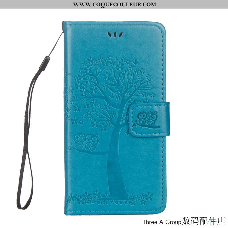 Coque Sony Xperia L1 Cuir Étui Housse, Housse Sony Xperia L1 Protection Bleu