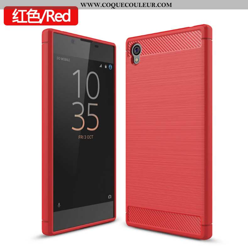 Housse Sony Xperia L1 Protection Coque Tout Compris, Étui Sony Xperia L1 Fluide Doux Rouge