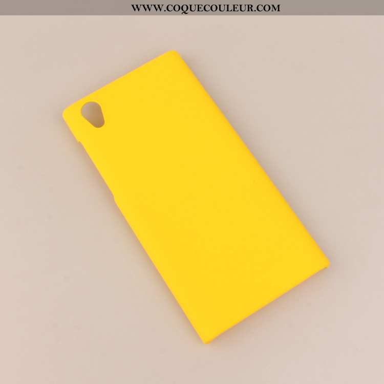 Housse Sony Xperia L1 Protection Coque Simple, Étui Sony Xperia L1 Délavé En Daim Jaune