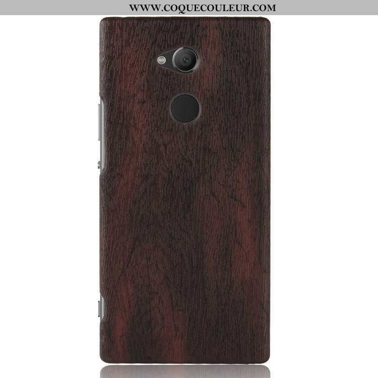 Housse Sony Xperia L2 Protection Marron Difficile, Étui Sony Xperia L2 En Bois Qualité