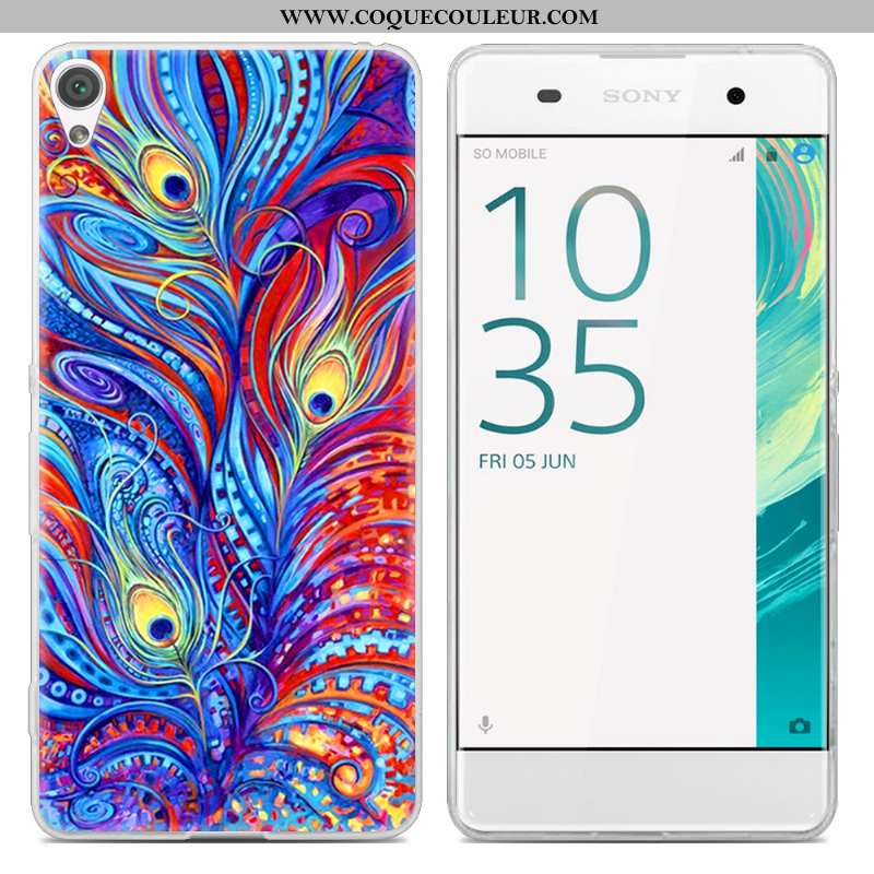 Étui Sony Xperia Xa Créatif Transparent, Coque Sony Xperia Xa Tendance Incassable Rose