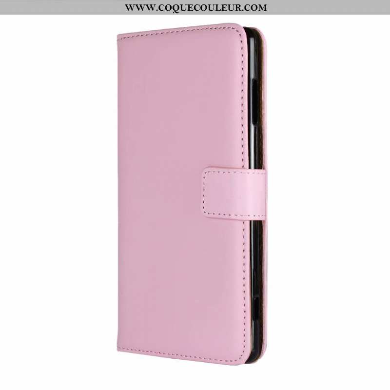 Coque Sony Xperia Xa Cuir Véritable Protection Incassable, Housse Sony Xperia Xa Cuir Étui Bleu