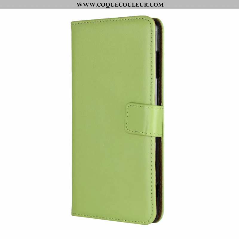 Coque Sony Xperia Xa Cuir Véritable Protection Incassable, Housse Sony Xperia Xa Cuir Étui Bleu