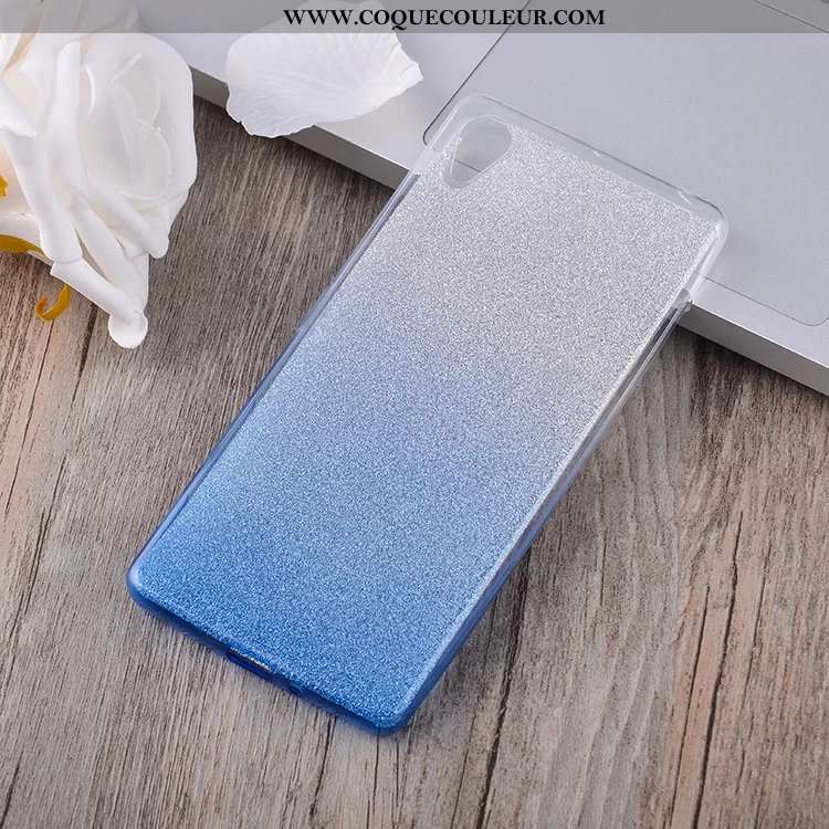 Housse Sony Xperia Xa Silicone Étui Fluide Doux, Sony Xperia Xa Protection Coque Bleu