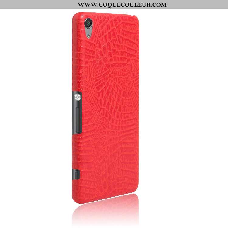 Étui Sony Xperia Xa Modèle Fleurie Incassable Coque, Coque Sony Xperia Xa Protection Crocodile Rouge