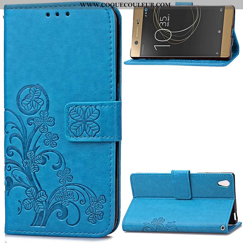 Housse Sony Xperia Xa Ultra Protection Coque Étui, Étui Sony Xperia Xa Ultra Clamshell Bleu