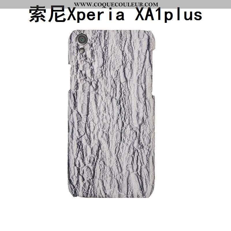Étui Sony Xperia Xa1 Plus Personnalité Cuir Bleu, Coque Sony Xperia Xa1 Plus Créatif Arbres Bleu