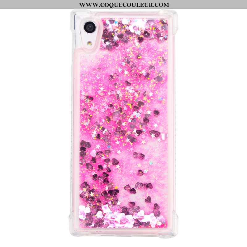 Coque Sony Xperia Xa1 Ornements Suspendus Rose Étui, Housse Sony Xperia Xa1 Créatif