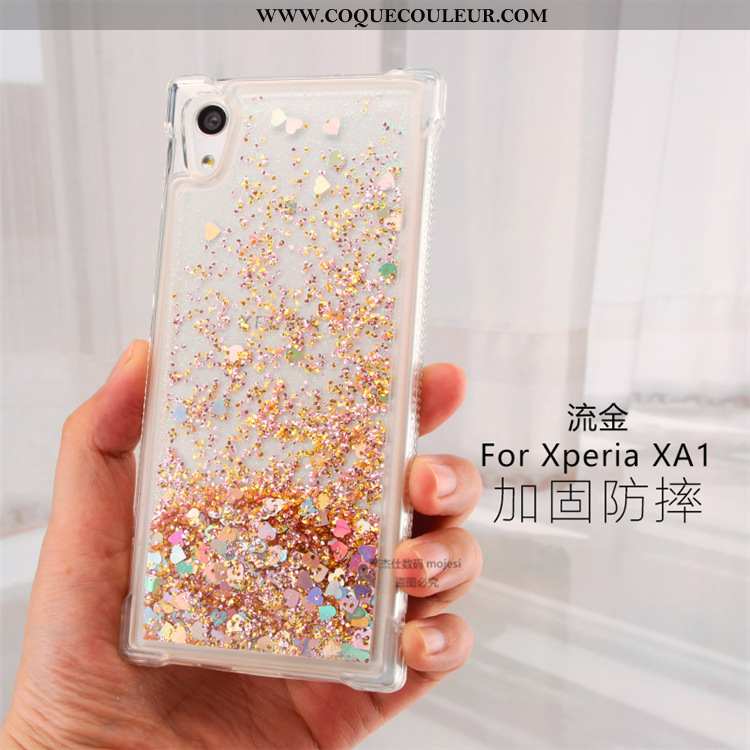 Coque Sony Xperia Xa1 Ornements Suspendus Rose Étui, Housse Sony Xperia Xa1 Créatif