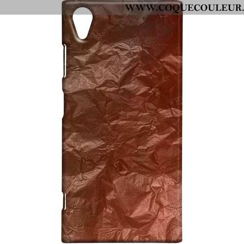 Coque Sony Xperia Xa1 Métal Étui Protection, Housse Sony Xperia Xa1 Créatif Téléphone Portable Rouge