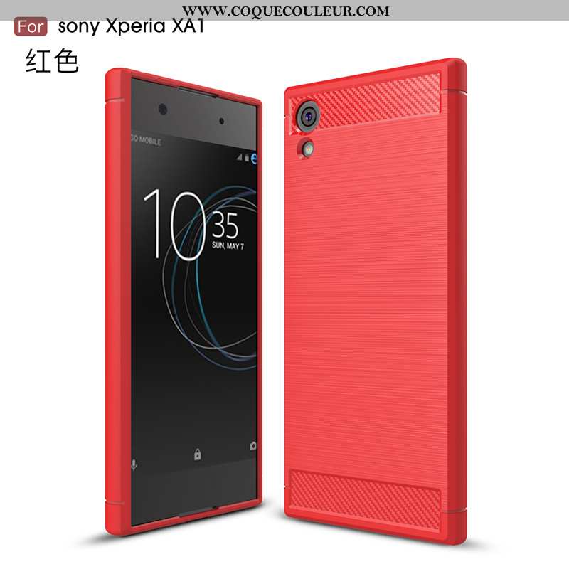 Étui Sony Xperia Xa1 Silicone Étoile Étui, Coque Sony Xperia Xa1 Mode Légère Noir