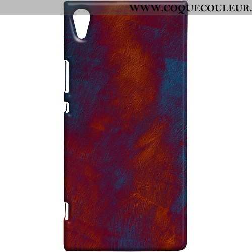 Étui Sony Xperia Xa1 Ultra Métal Coque, Coque Sony Xperia Xa1 Ultra Créatif Tendance Bleu