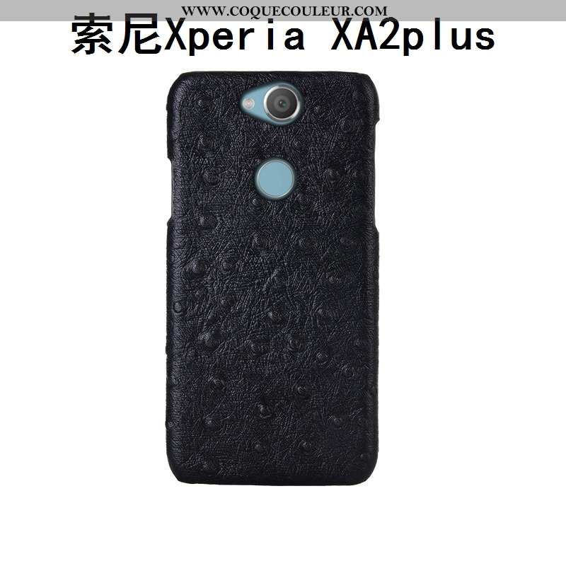 Étui Sony Xperia Xa2 Plus Protection Cuir Véritable Bovins, Coque Sony Xperia Xa2 Plus Luxe Cuir Mar