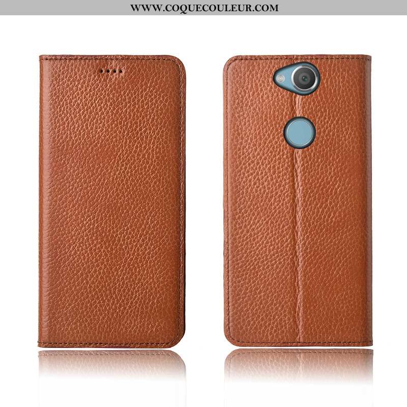 Étui Sony Xperia Xa2 Plus Fluide Doux Nouveau, Coque Sony Xperia Xa2 Plus Silicone Incassable Marron