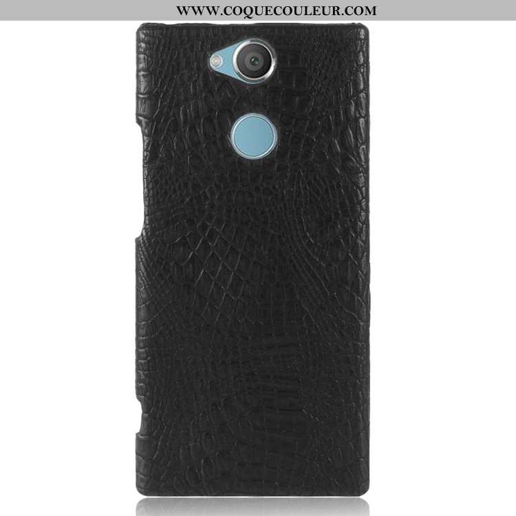 Coque Sony Xperia Xa2 Modèle Fleurie Crocodile Coque, Housse Sony Xperia Xa2 Protection Noir