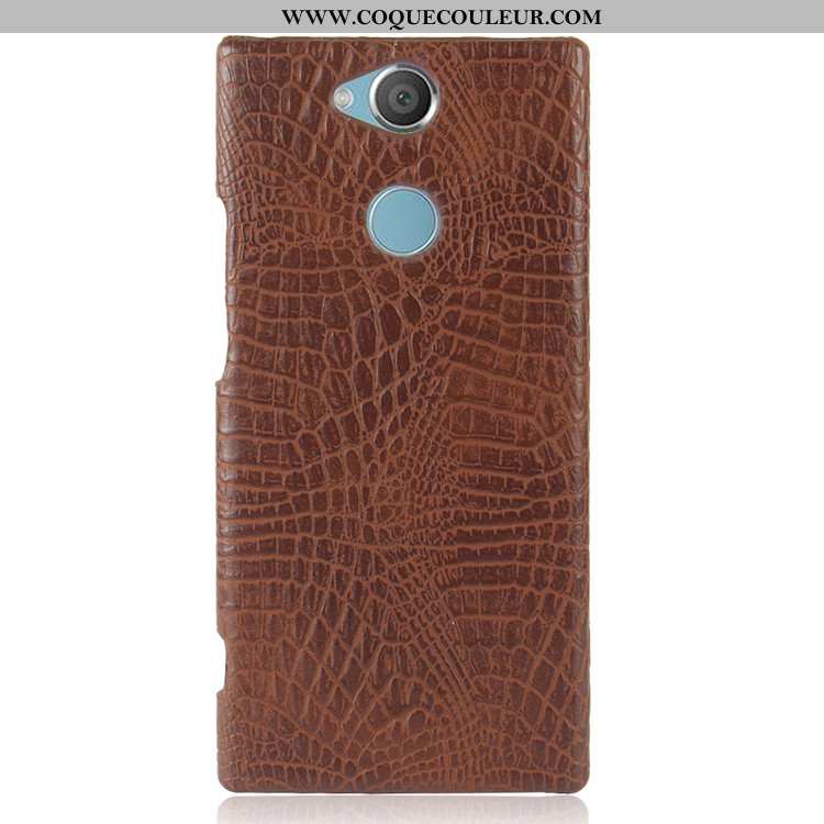 Coque Sony Xperia Xa2 Modèle Fleurie Crocodile Coque, Housse Sony Xperia Xa2 Protection Noir