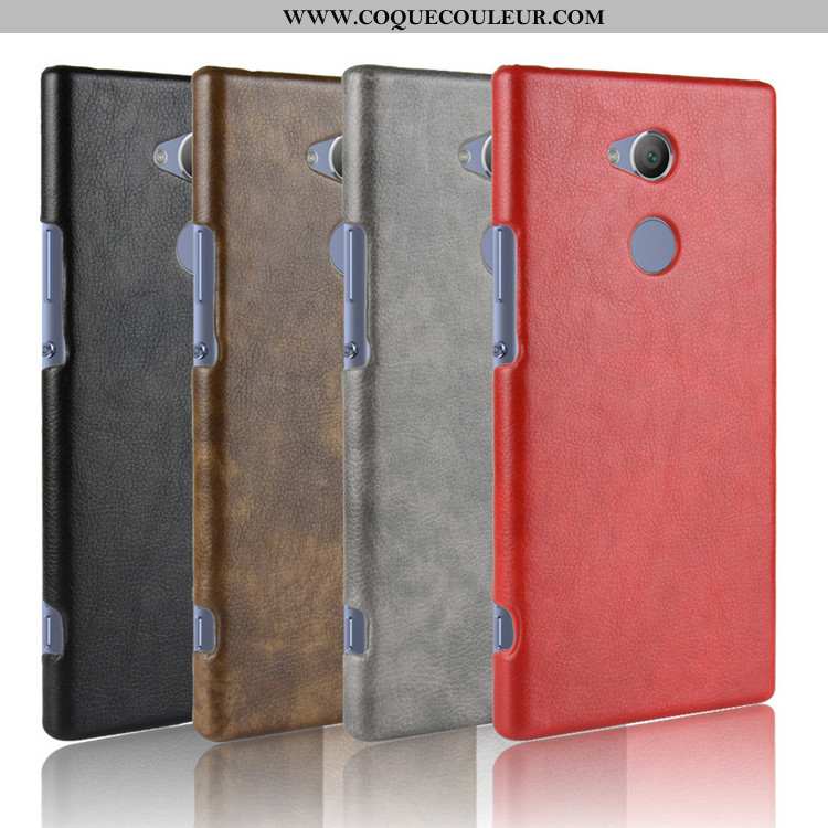 Étui Sony Xperia Xa2 Cuir Téléphone Portable Difficile, Coque Sony Xperia Xa2 Modèle Fleurie Rouge