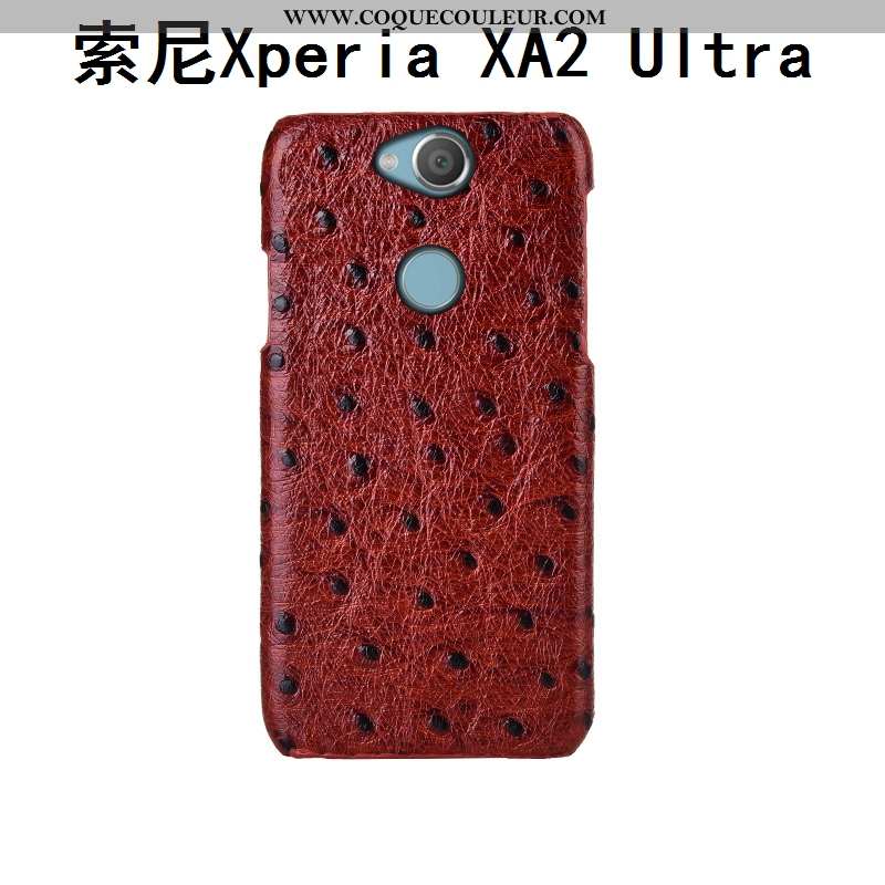 Coque Sony Xperia Xa2 Ultra Cuir Oiseau Luxe Véritable, Housse Sony Xperia Xa2 Ultra Modèle Fleurie 