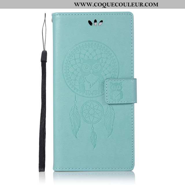 Housse Sony Xperia Xz Premium Portefeuille Étui, Étui Sony Xperia Xz Premium Cuir Coque Bleu