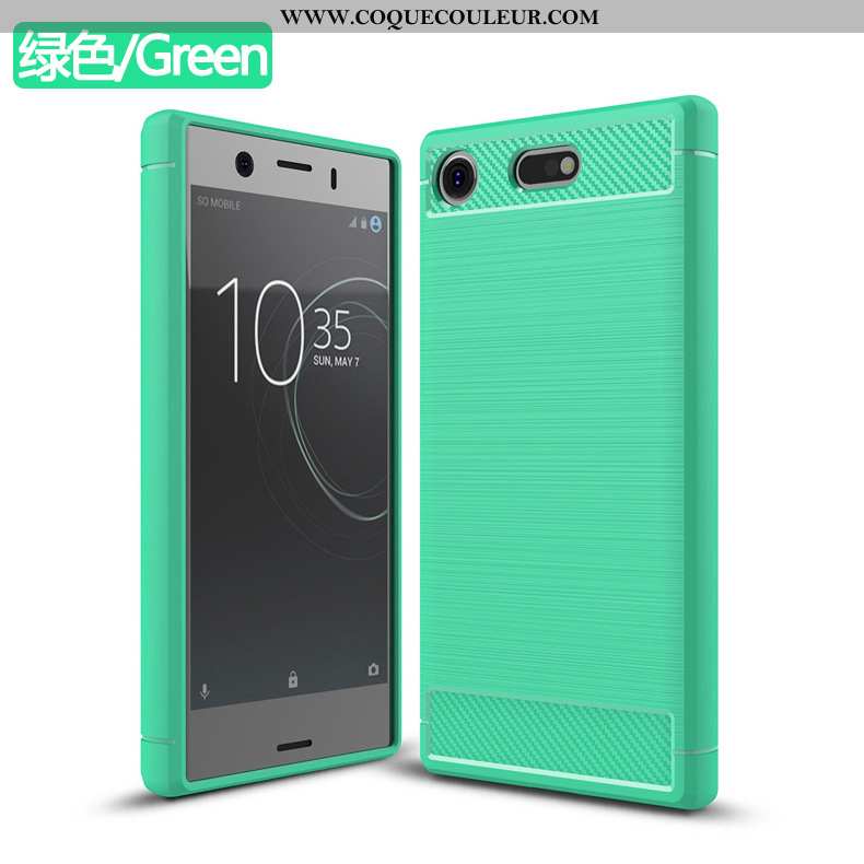 Coque Sony Xperia Xz1 Compact Vert Incassable, Housse Sony Xperia Xz1 Compact Étui Téléphone Portabl