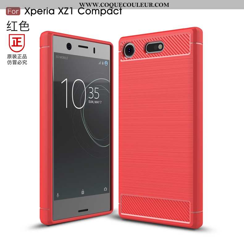 Étui Sony Xperia Xz1 Compact Modèle Fleurie Noir Incassable, Coque Sony Xperia Xz1 Compact Silicone 