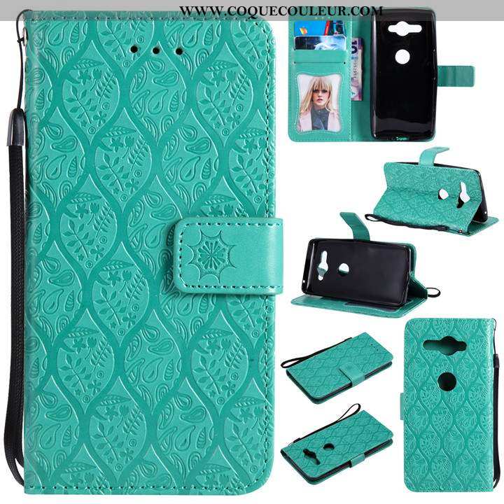 Coque Sony Xperia Xz2 Compact Cuir Vert Téléphone Portable, Housse Sony Xperia Xz2 Compact Étui Inca