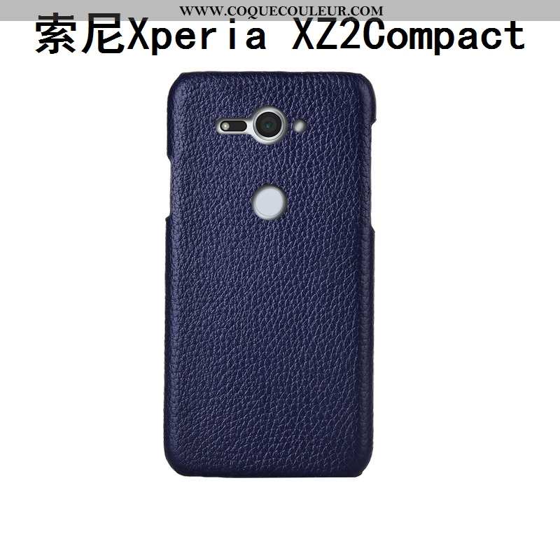 Coque Sony Xperia Xz2 Compact Protection Étui Mode, Housse Sony Xperia Xz2 Compact Luxe Créatif Bleu