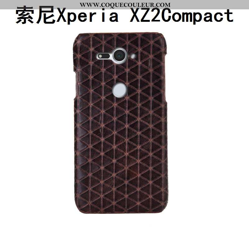 Étui Sony Xperia Xz2 Compact Cuir Protection Bovins, Coque Sony Xperia Xz2 Compact Mode Personnalisé