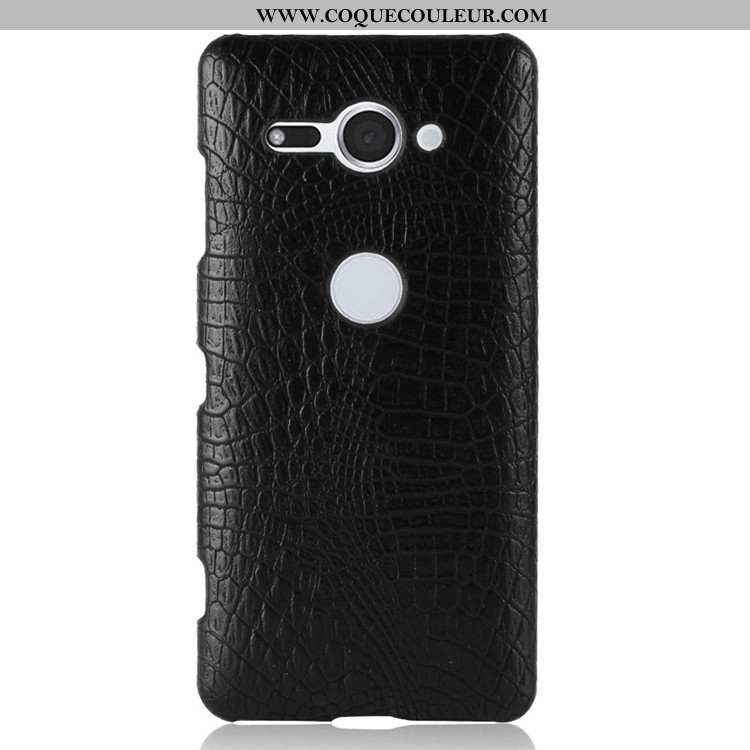 Étui Sony Xperia Xz2 Compact Vintage Noir Coque, Coque Sony Xperia Xz2 Compact Modèle Fleurie Téléph