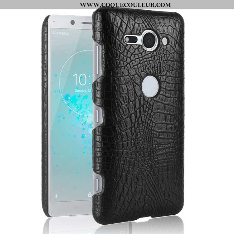 Étui Sony Xperia Xz2 Compact Vintage Noir Coque, Coque Sony Xperia Xz2 Compact Modèle Fleurie Téléph