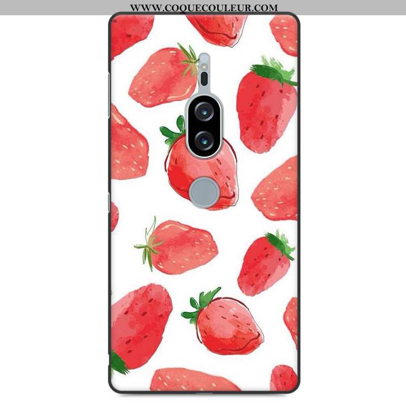 Étui Sony Xperia Xz2 Premium Tendance Rouge Tout Compris, Coque Sony Xperia Xz2 Premium Silicone Cré