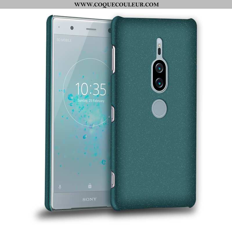 Housse Sony Xperia Xz2 Premium Délavé En Daim Vert Téléphone Portable, Étui Sony Xperia Xz2 Premium 