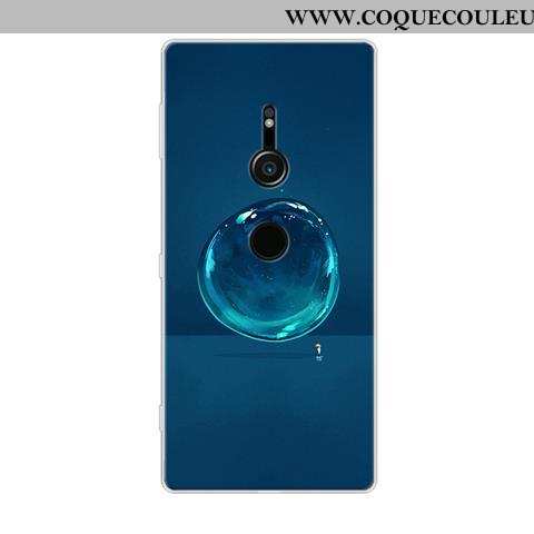 Étui Sony Xperia Xz2 Protection Noir, Coque Sony Xperia Xz2 Dessin Animé Fluide Doux Noir