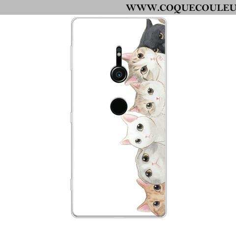 Étui Sony Xperia Xz2 Protection Noir, Coque Sony Xperia Xz2 Dessin Animé Fluide Doux Noir