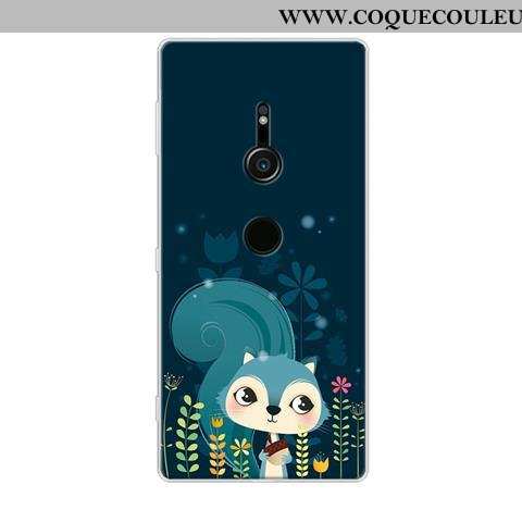 Étui Sony Xperia Xz2 Protection Noir, Coque Sony Xperia Xz2 Dessin Animé Fluide Doux Noir